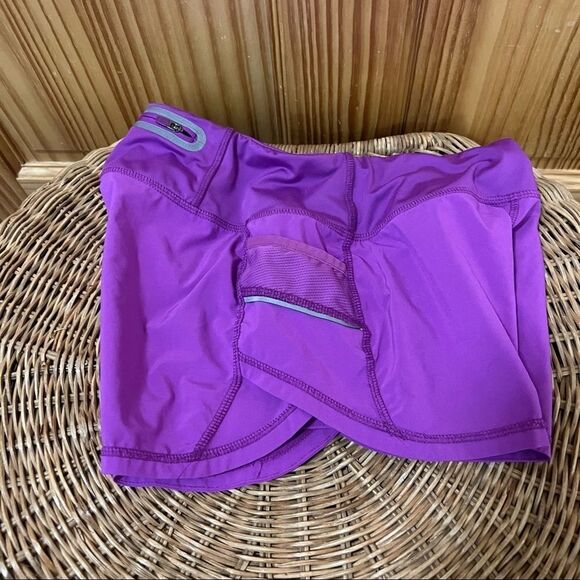 Athleta purple Run With It athletic running shorts 3.5 in inseam XXS - Picture 2 of 9